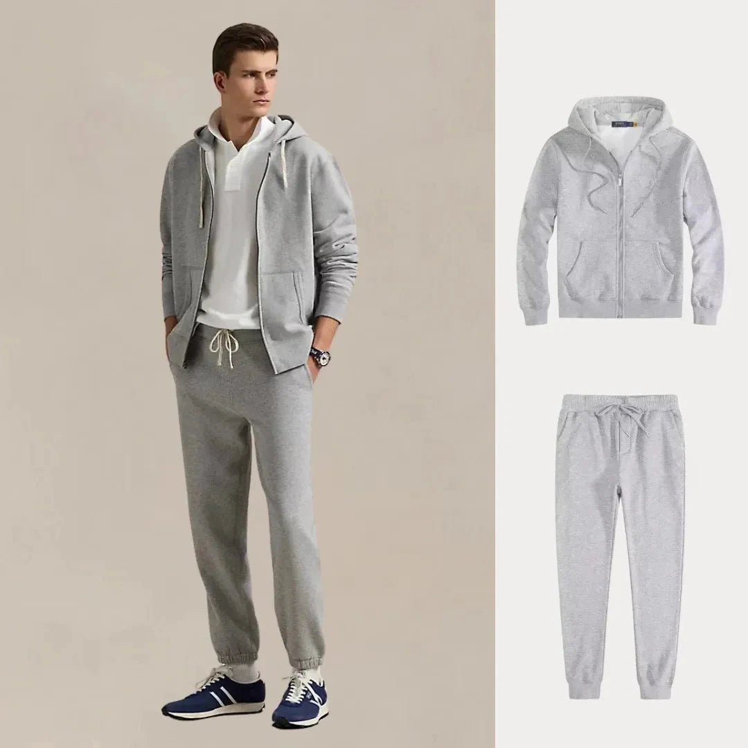 1 KAUFEN, 2 ERHALTEN – PREMIUM-FLEECE-SET URBAN COMFORT Luxvian GRAU S