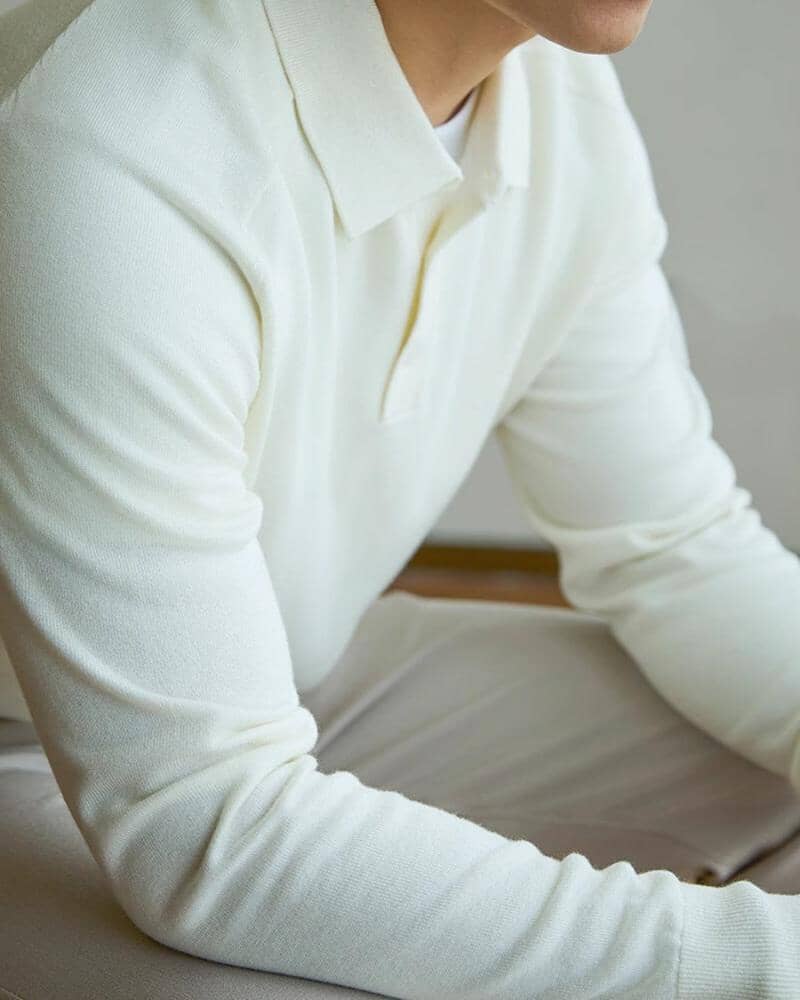 100% Premium Wolle Polo Luxvian