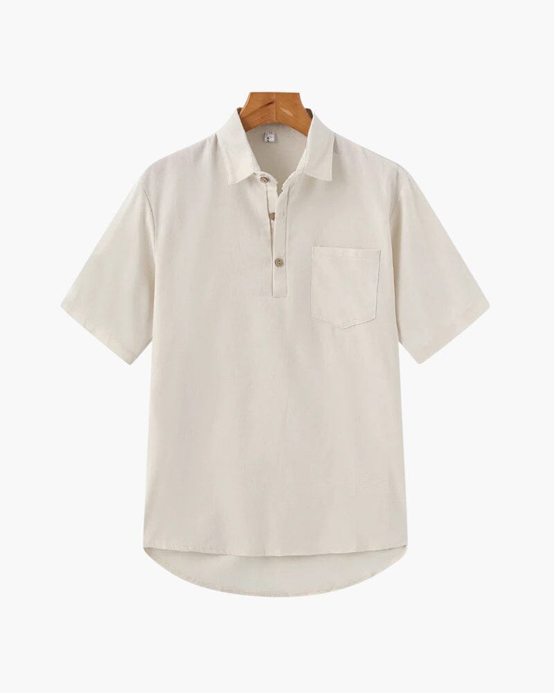 Casablanca - Leinen Polo Aurev Beige S