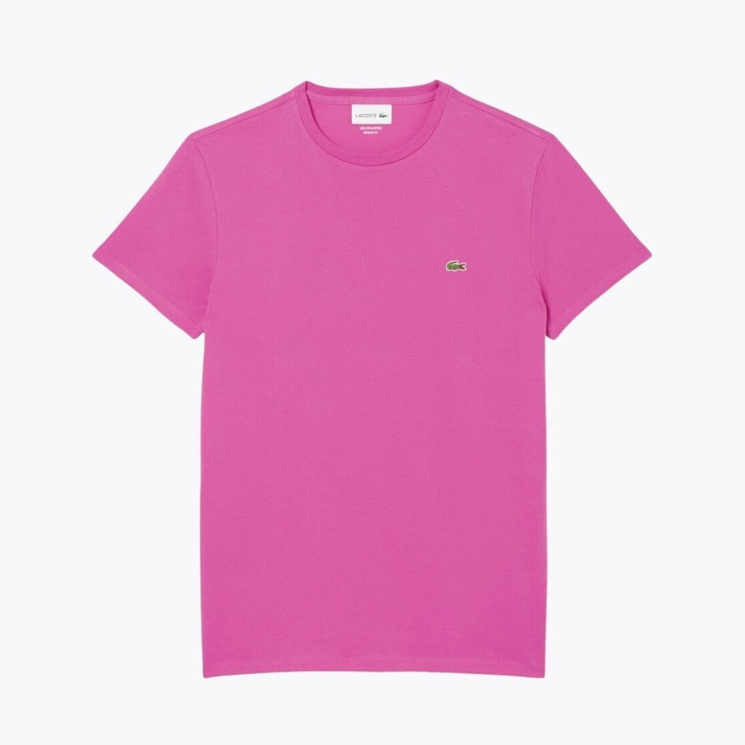 LC Cotton Pima T-shirt Lacoste Aurev Pink S