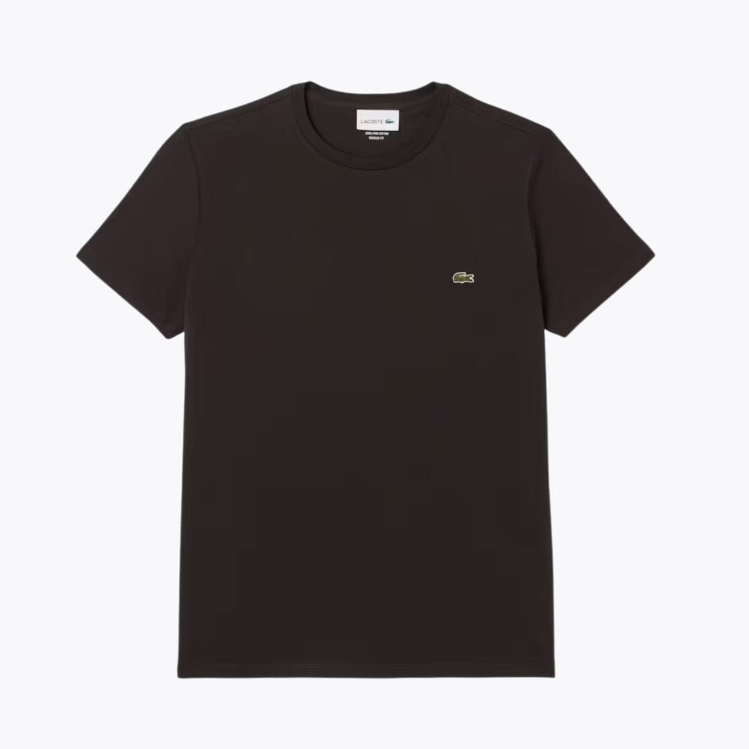 LC Cotton Pima T-shirt Lacoste Luxvian Brown S