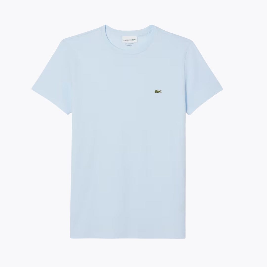LC Cotton Pima T-shirt Lacoste Luxvian Light blue S