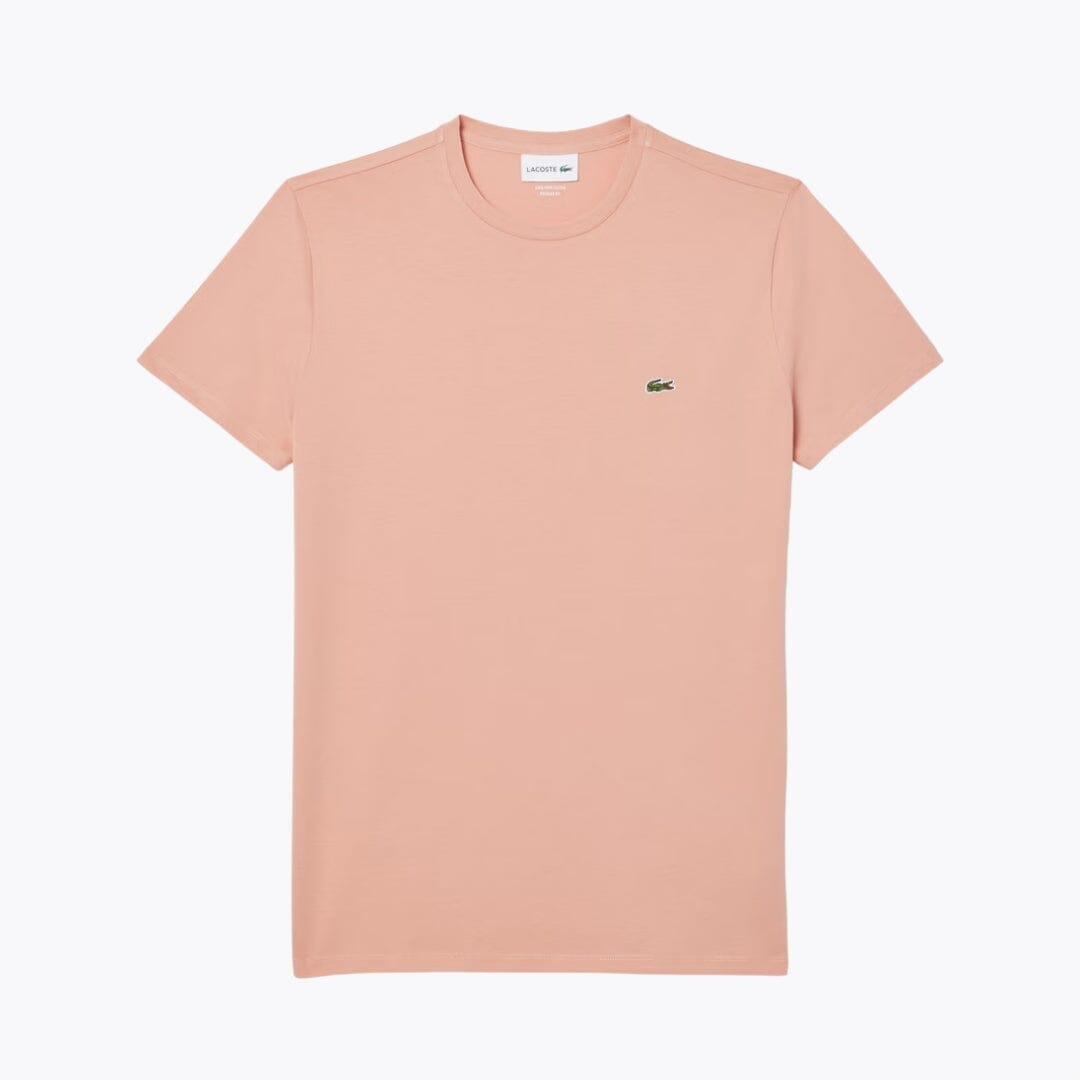 LC Cotton Pima T-shirt Lacoste Luxvian Pinkish beige S