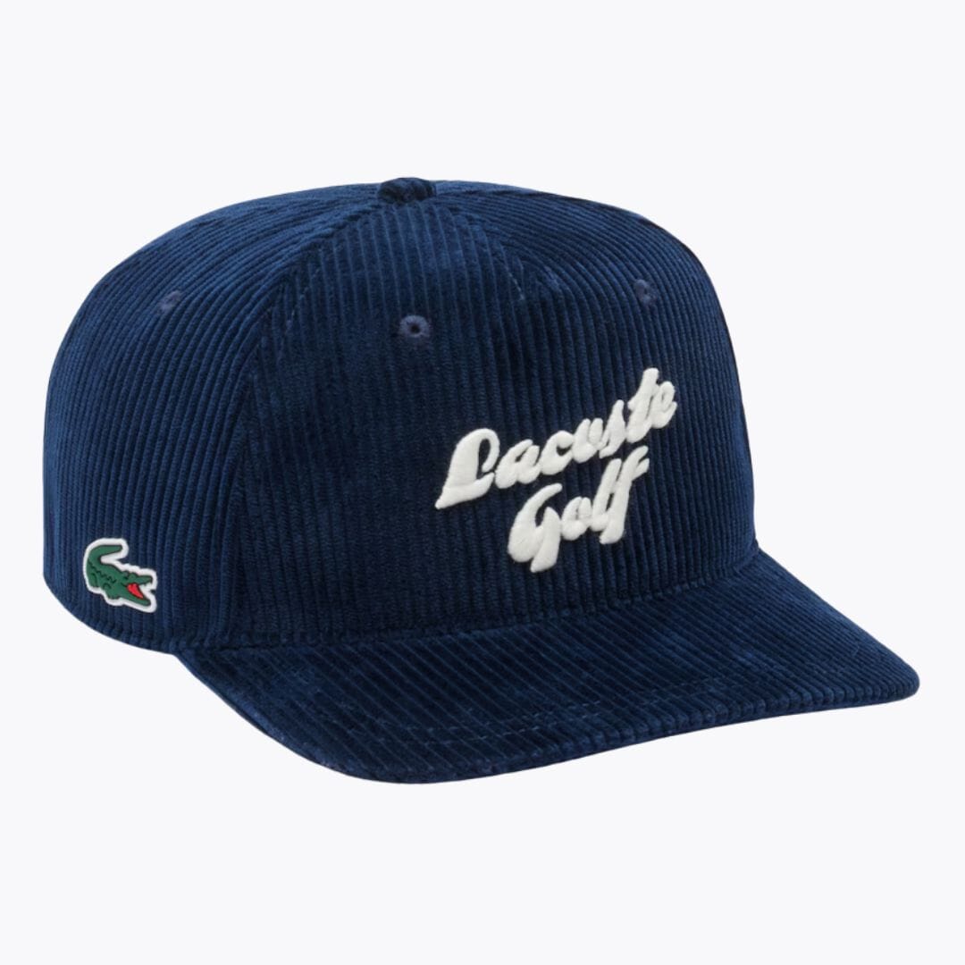 LC Embroidered Corduroy Golf Cap Lacoste Aurev Midnight blue