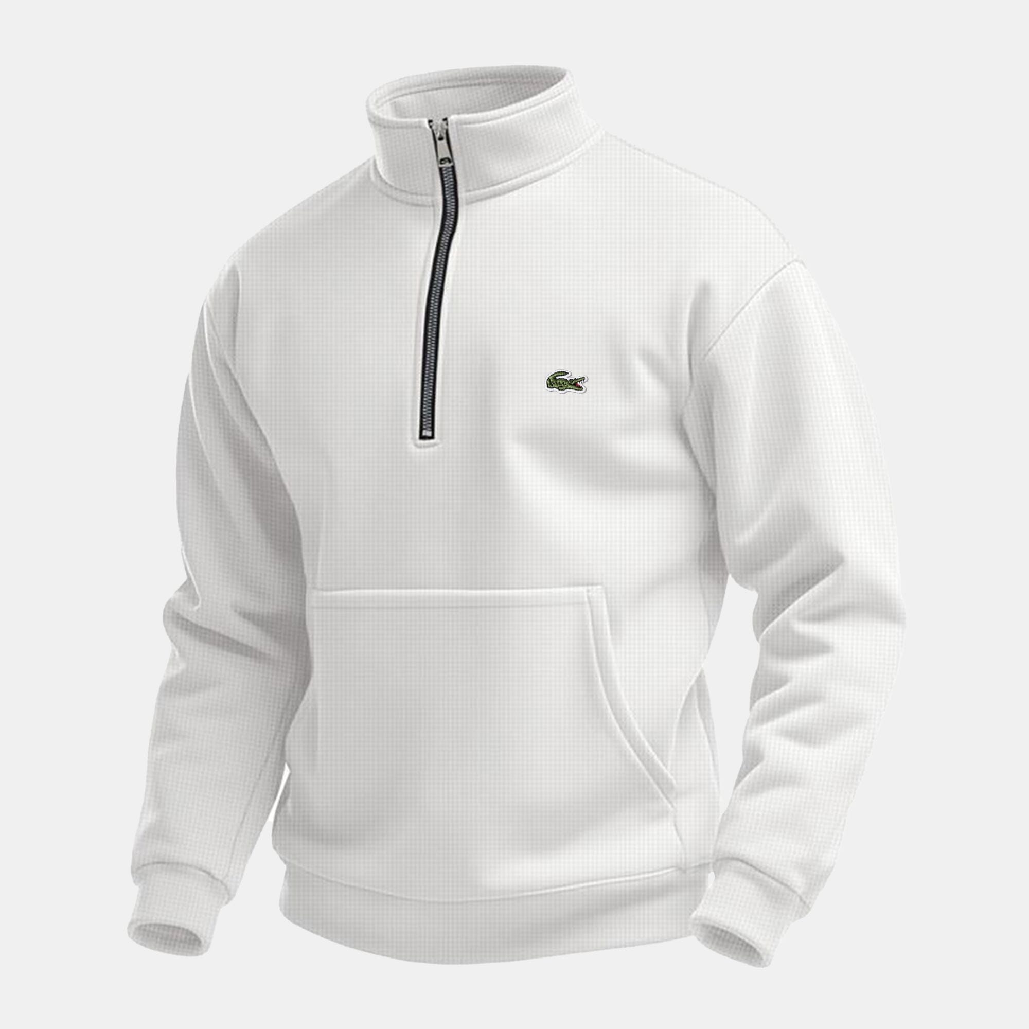 LC Half Zip Sweater Lacoste Luxvian Light gray S