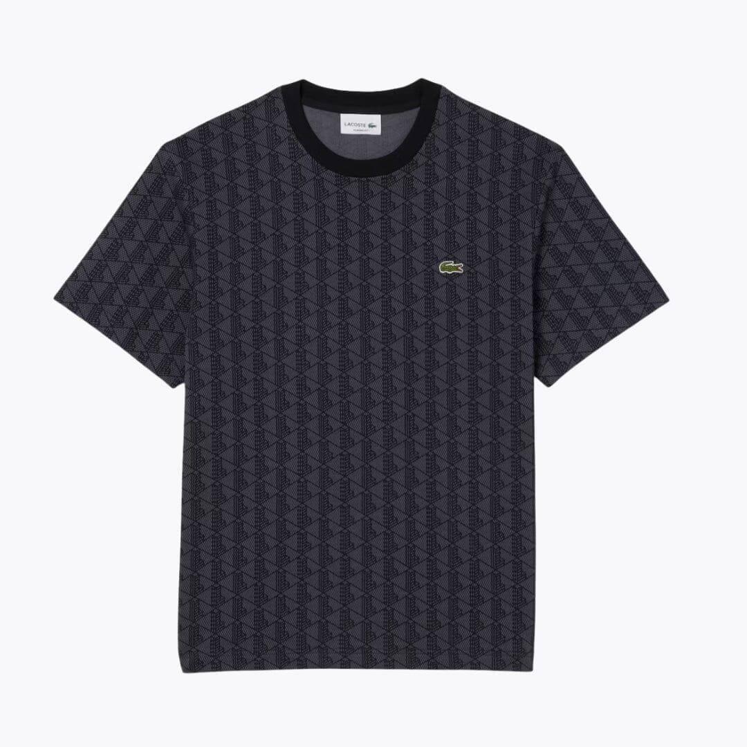 LC Monogram Jersey T-shirt Lacoste Luxvian Dark grey / black S