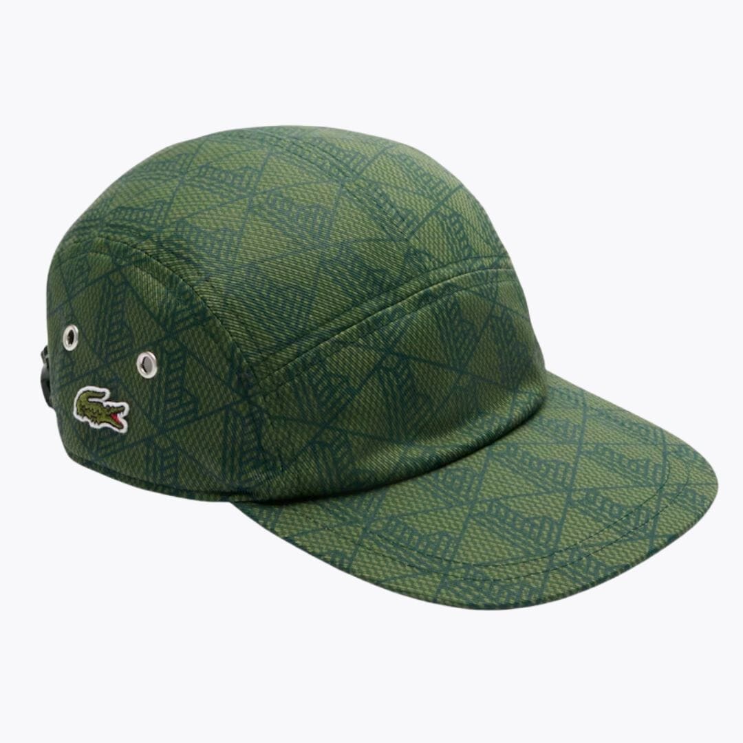 LC Printed Twill Jockey Cap Lacoste Aurev Green