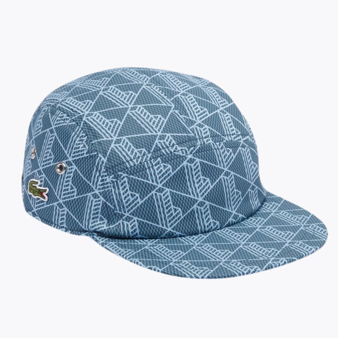 LC Printed Twill Jockey Cap Lacoste Luxvian Blue