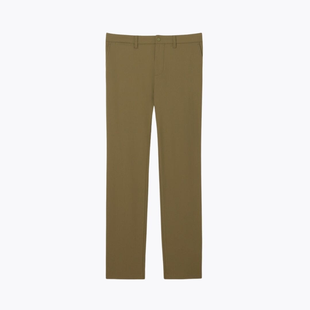 LC Slim Fit Stretch Commuter Pants Lacoste Aurev Khaki green S