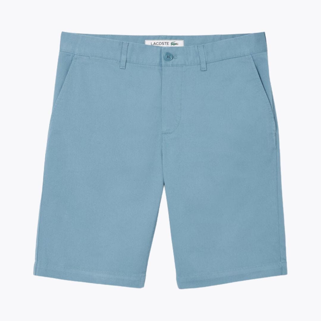 LC Slim Fit Stretch Cotton Chino Shorts Lacoste Luxvian Blue S