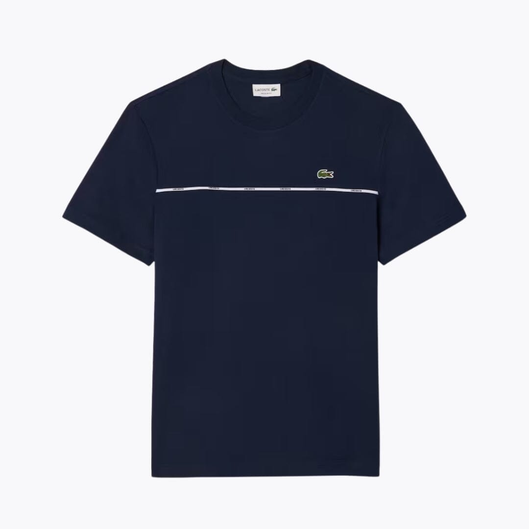 LC Trim Cotton Jersey T-shirt Lacoste Luxvian Midnight blue S