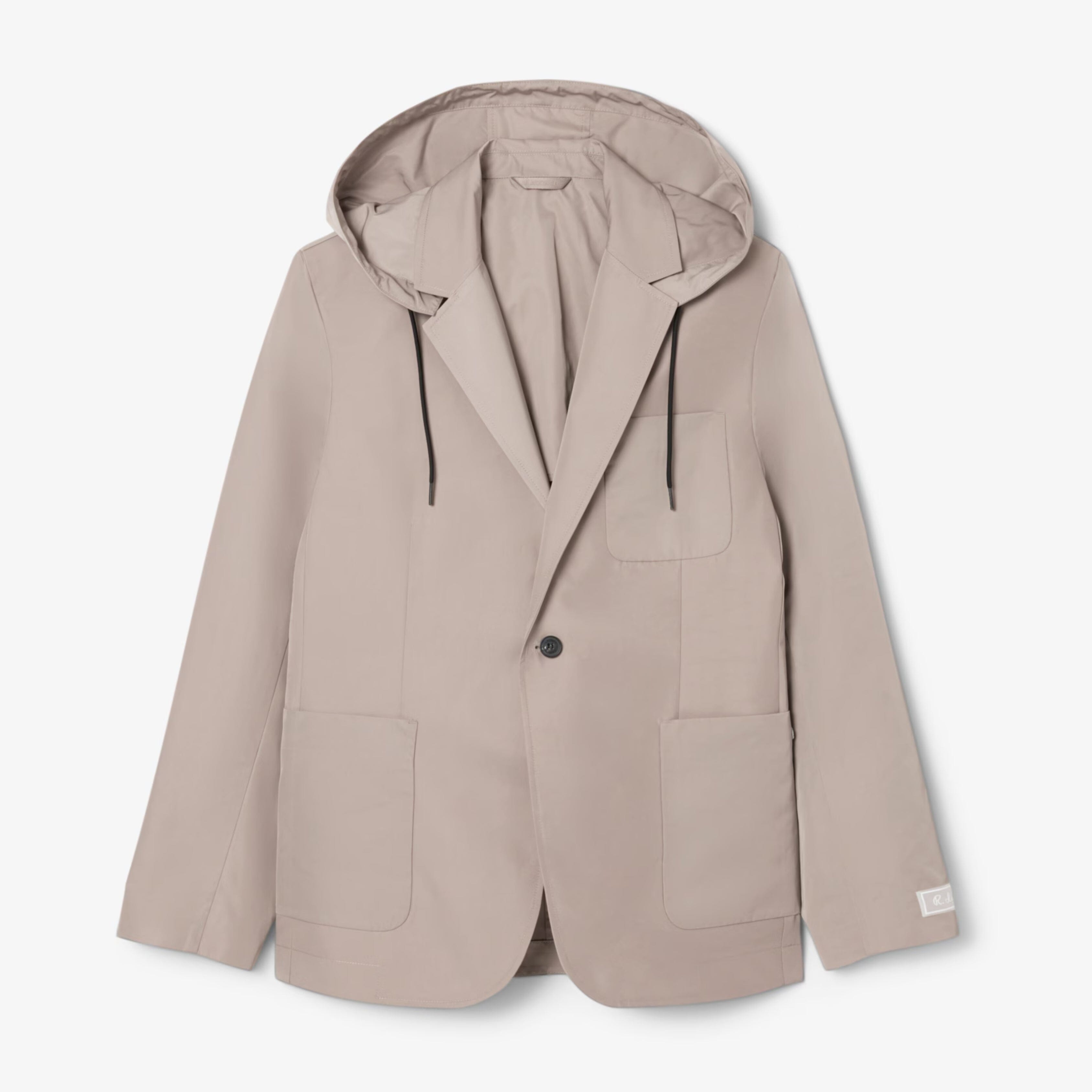 LC Twill Blazer with Hood Lacoste Aurev Grey S