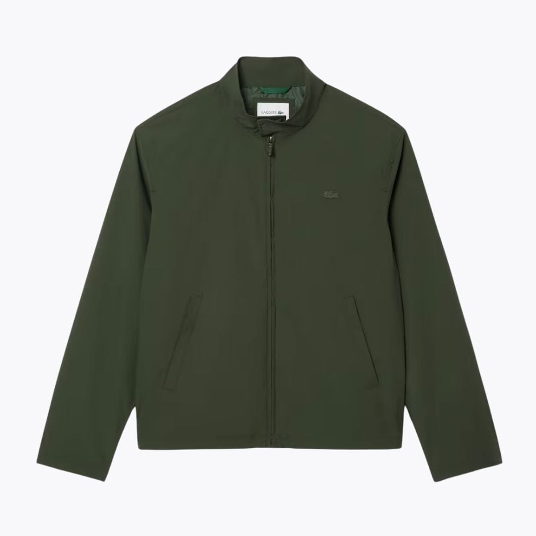 LC Water-Repellent Harrington Windbreaker Jacket Lacoste Luxvian Bottle green S