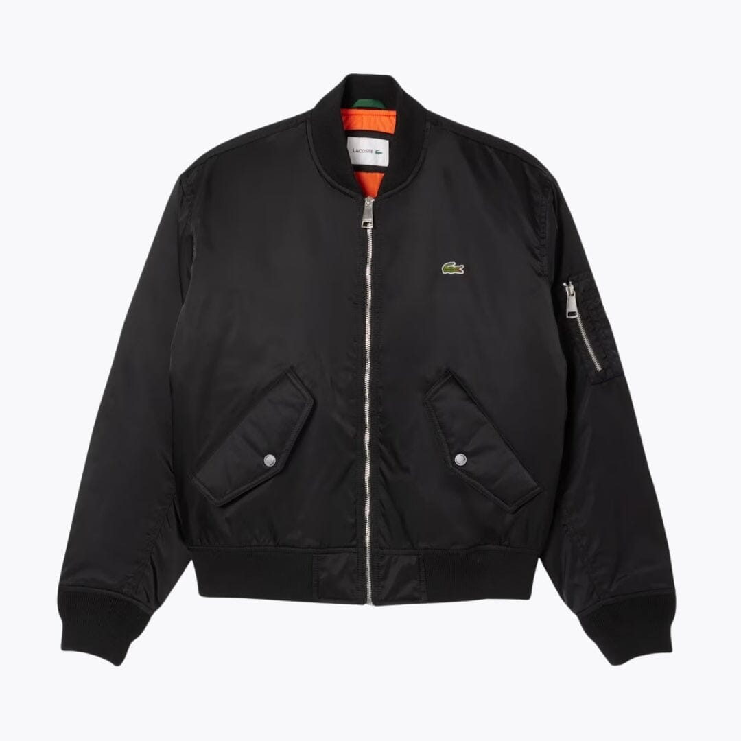 LC Water-Repellent Padded Bomber Jacket Lacoste Aurev Black S