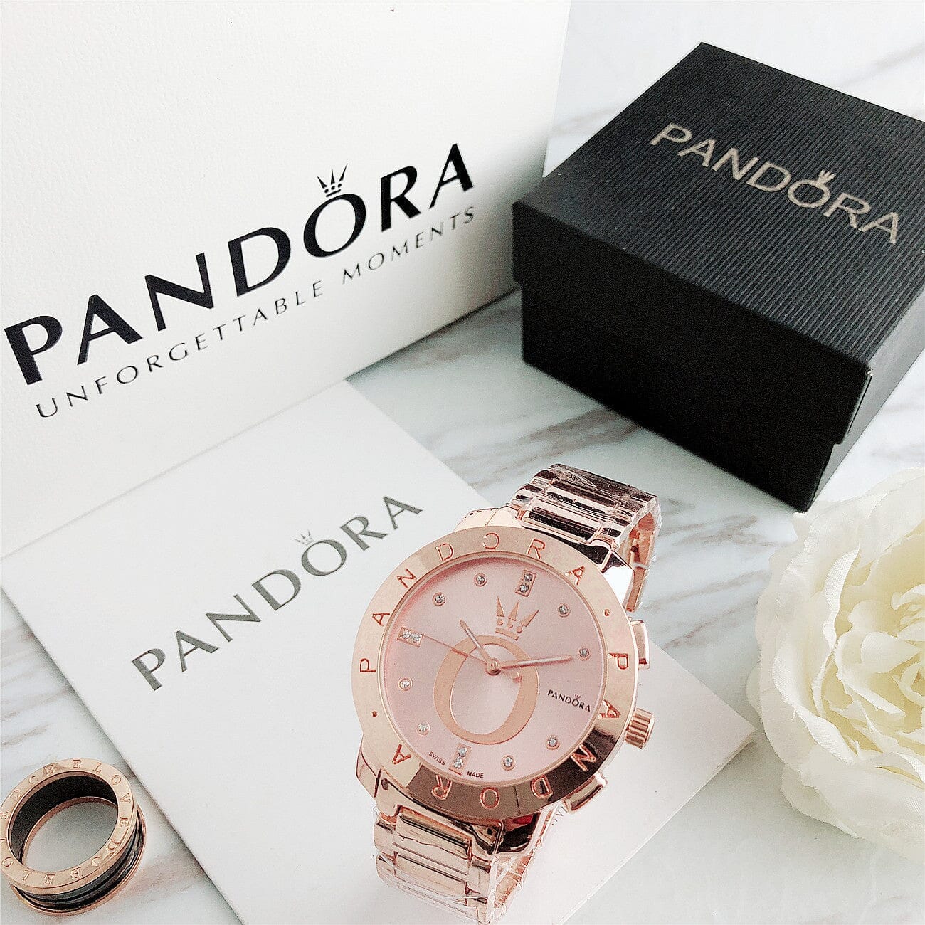 P A N D O R A Flyt Glamour Pandora Luxvian Rose