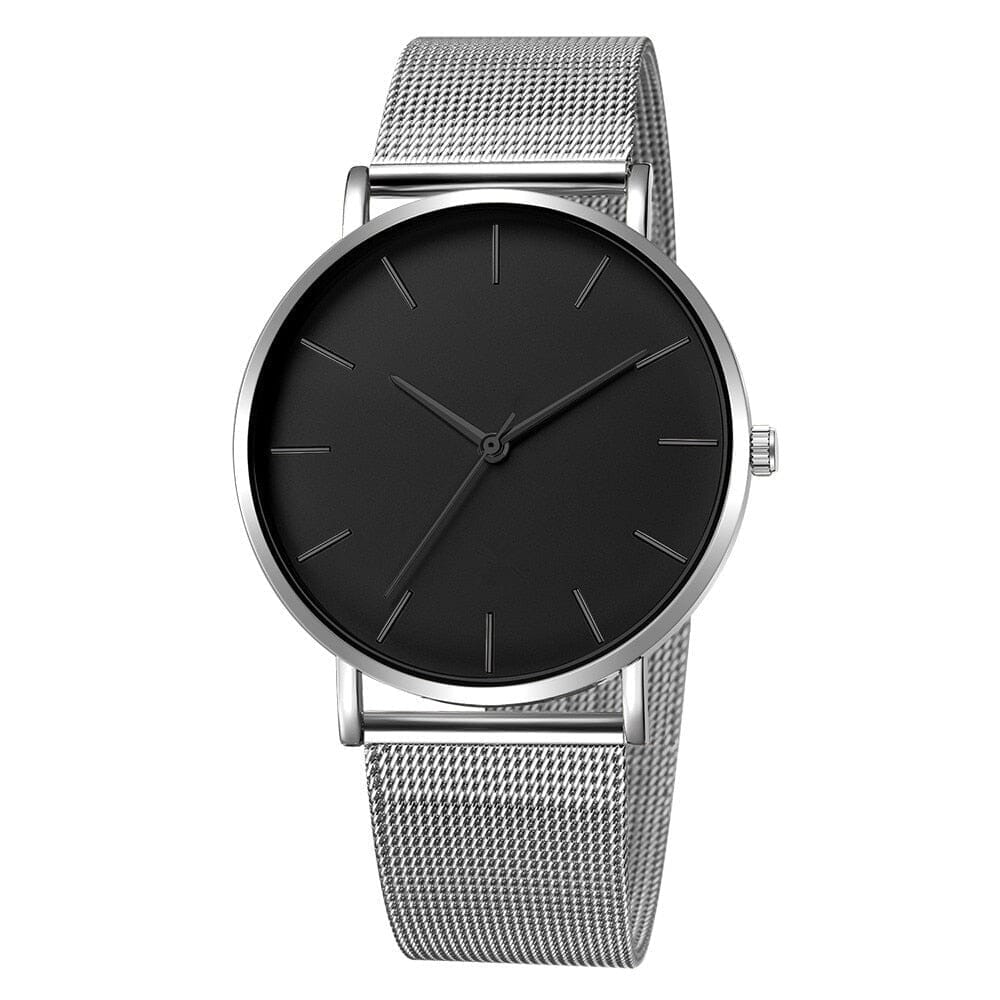 POEDAGAR Watch Monaco Poedagar Aurev Minimalist Silver