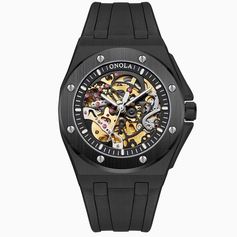 POEDAGAR Watch Skeleton Oak Poedagar Luxvian Panter