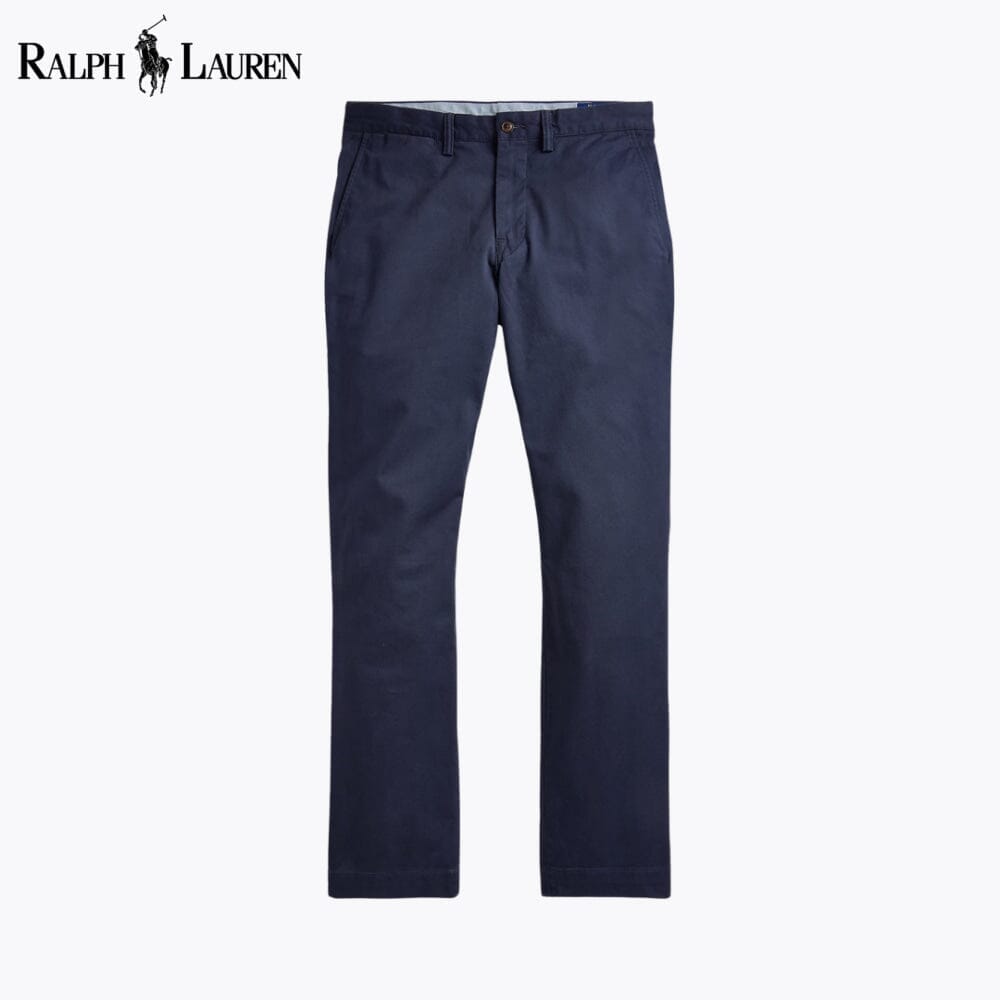 RL Bedford Washed Chino Trouser Ralph Lauren Aurev Blue Navy 28
