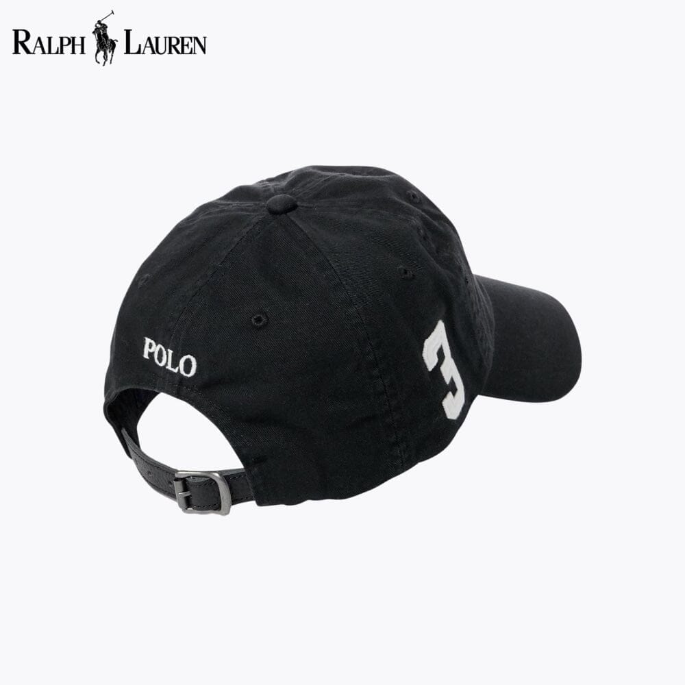 RL Big Pony Chino Ball Cap Ralph Lauren Luxvian Black