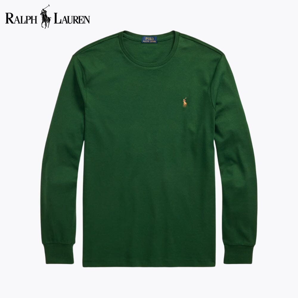RL Classic Fit Soft Cotton Crewneck T-Shirt Ralph Lauren Luxvian Pine Green S