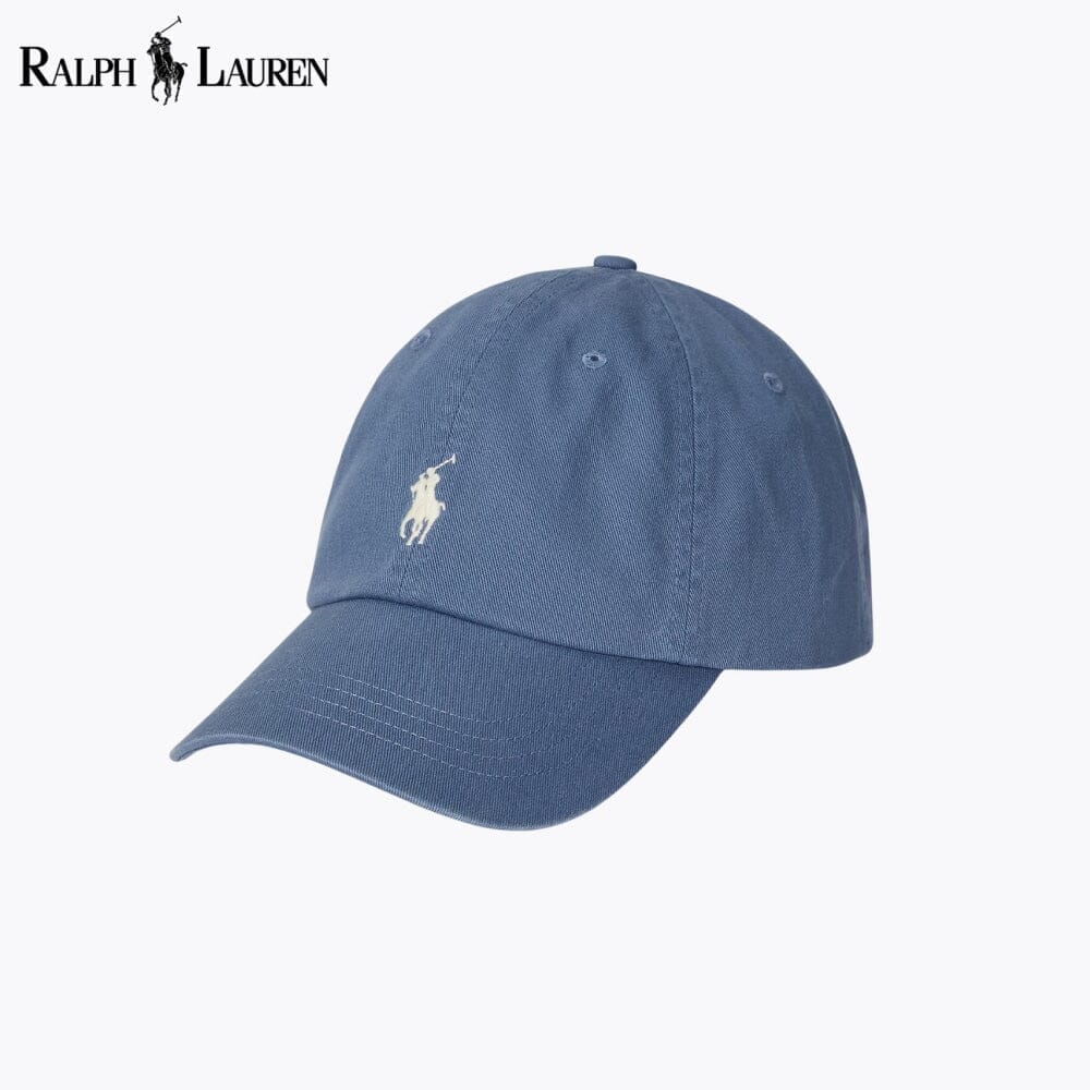 RL Cotton Chino Ball Cap Ralph Lauren Luxvian Capri Blue
