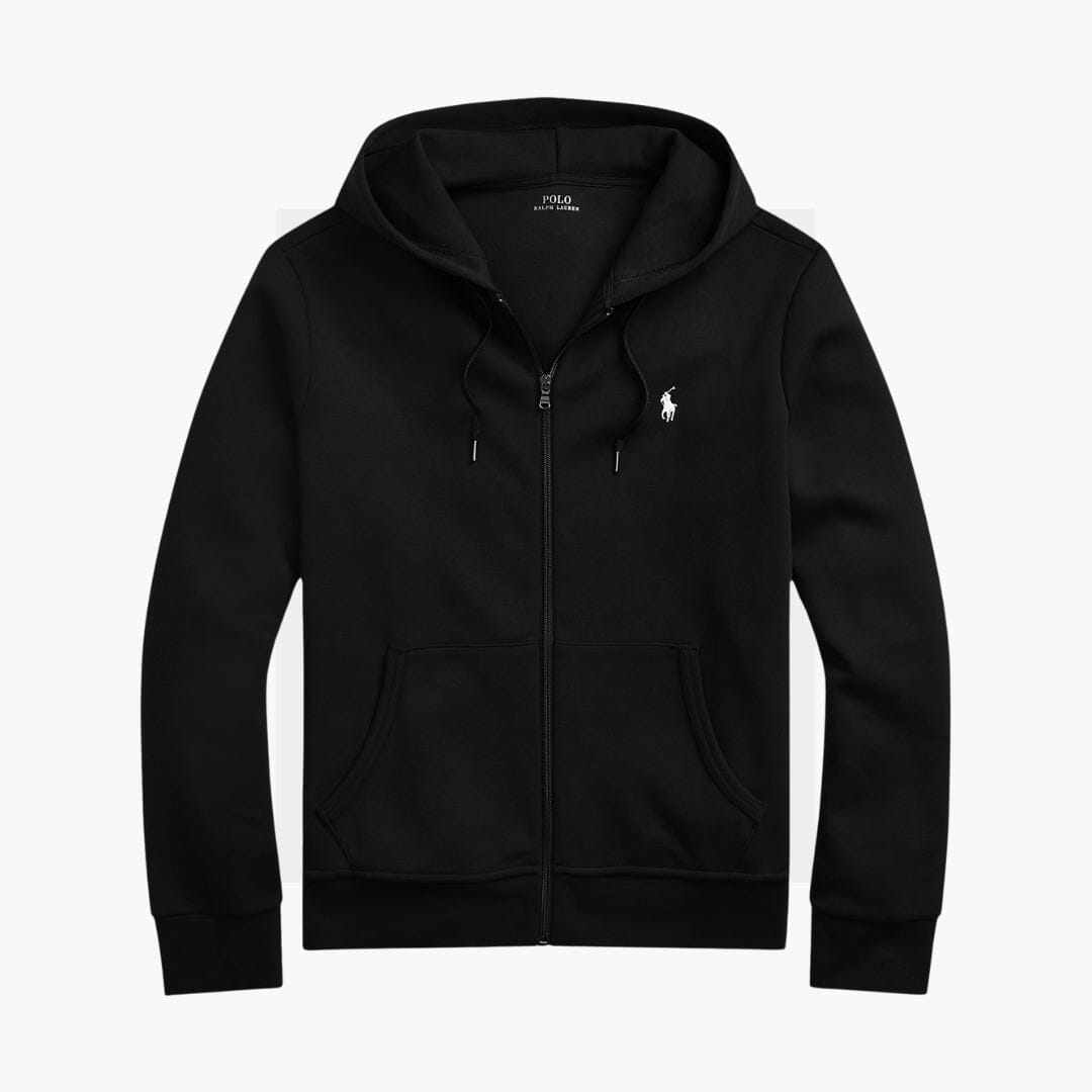 RL Double-Knit Full-Zip Hoodie Ralph Lauren Luxvian Black S