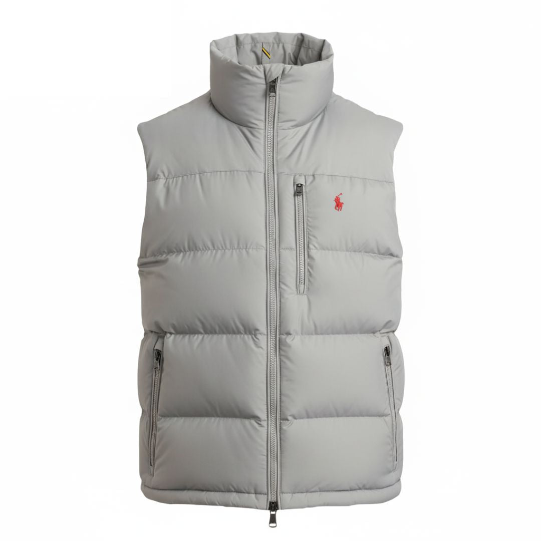 RL | Gilet Signature Homme – Déstockage Ralph Lauren Luxvian Gris Clair XS