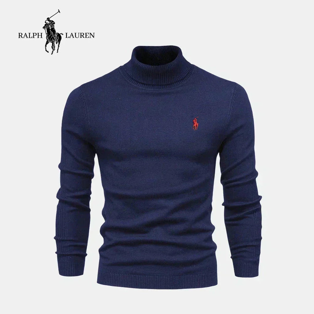 RL Men's Turtleneck Sweater (Clearance) Ralph Lauren Aurev Blue S