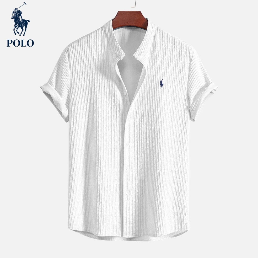 RL Polo Hampton Collar Shirt Ralph Lauren Aurev White S