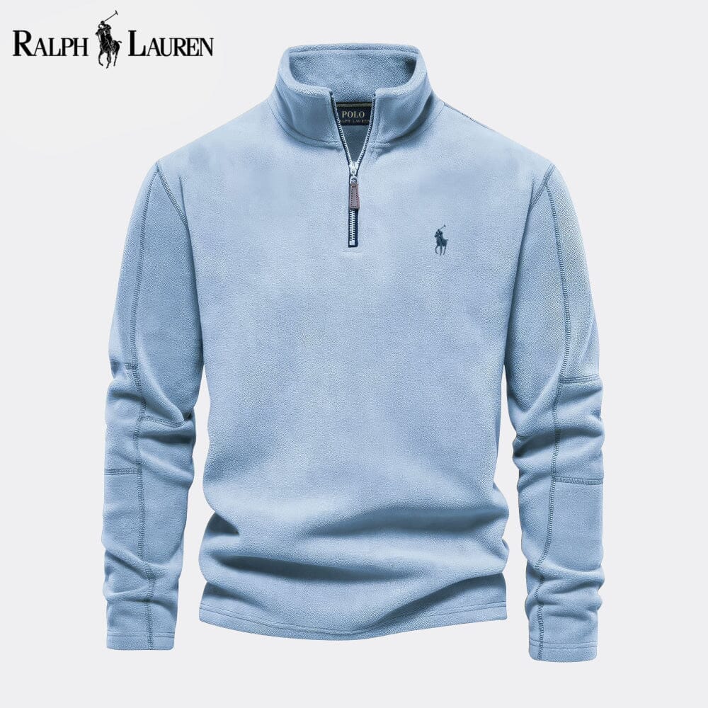 RL Prestige Cable-Knit Wool Knit Sweater Ralph Lauren Luxvian Light Blue S