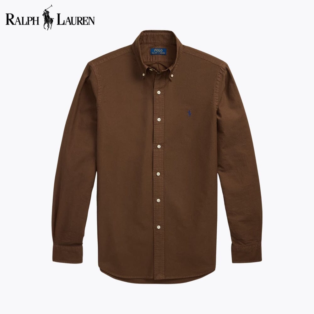 RL Slim Fit Garment-Dyed Oxford Shirt Ralph Lauren Luxvian Grown S