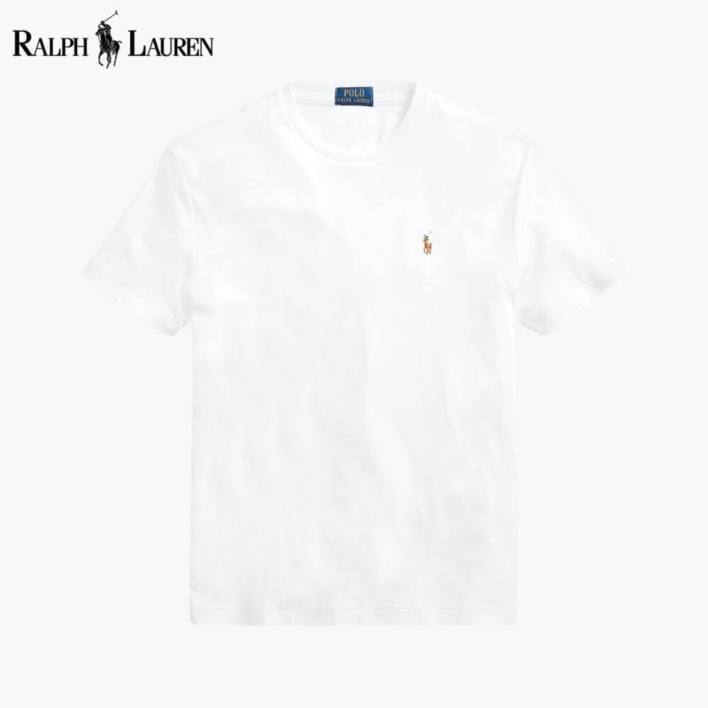 RL Soft Cotton Crewneck T-Shirt Ralph Lauren Aurev White S