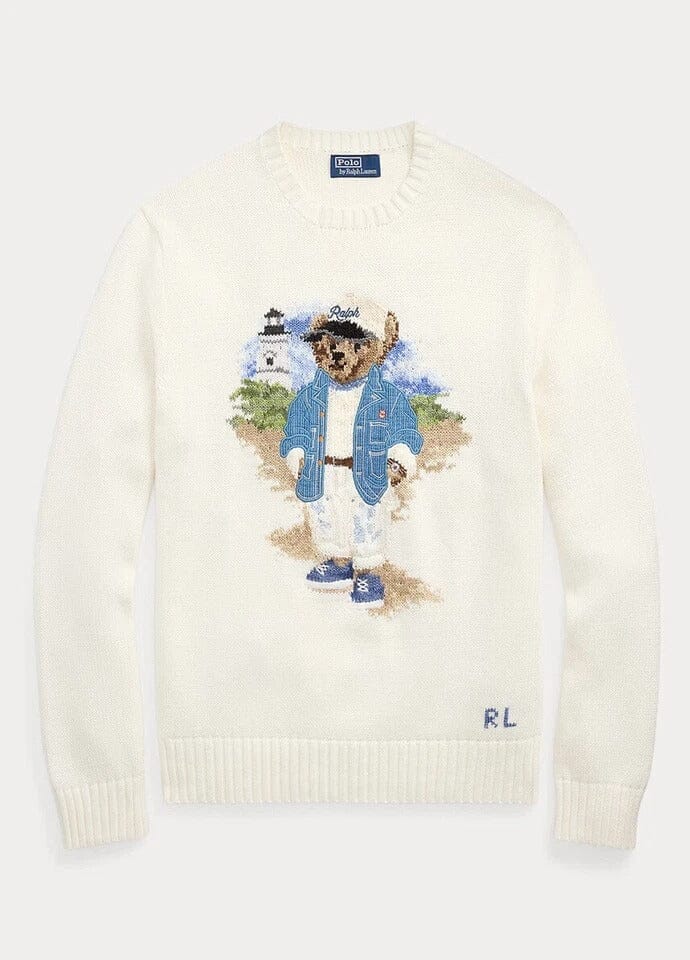 RL Sweater | Blue Polo Bear Ralph Lauren Luxvian