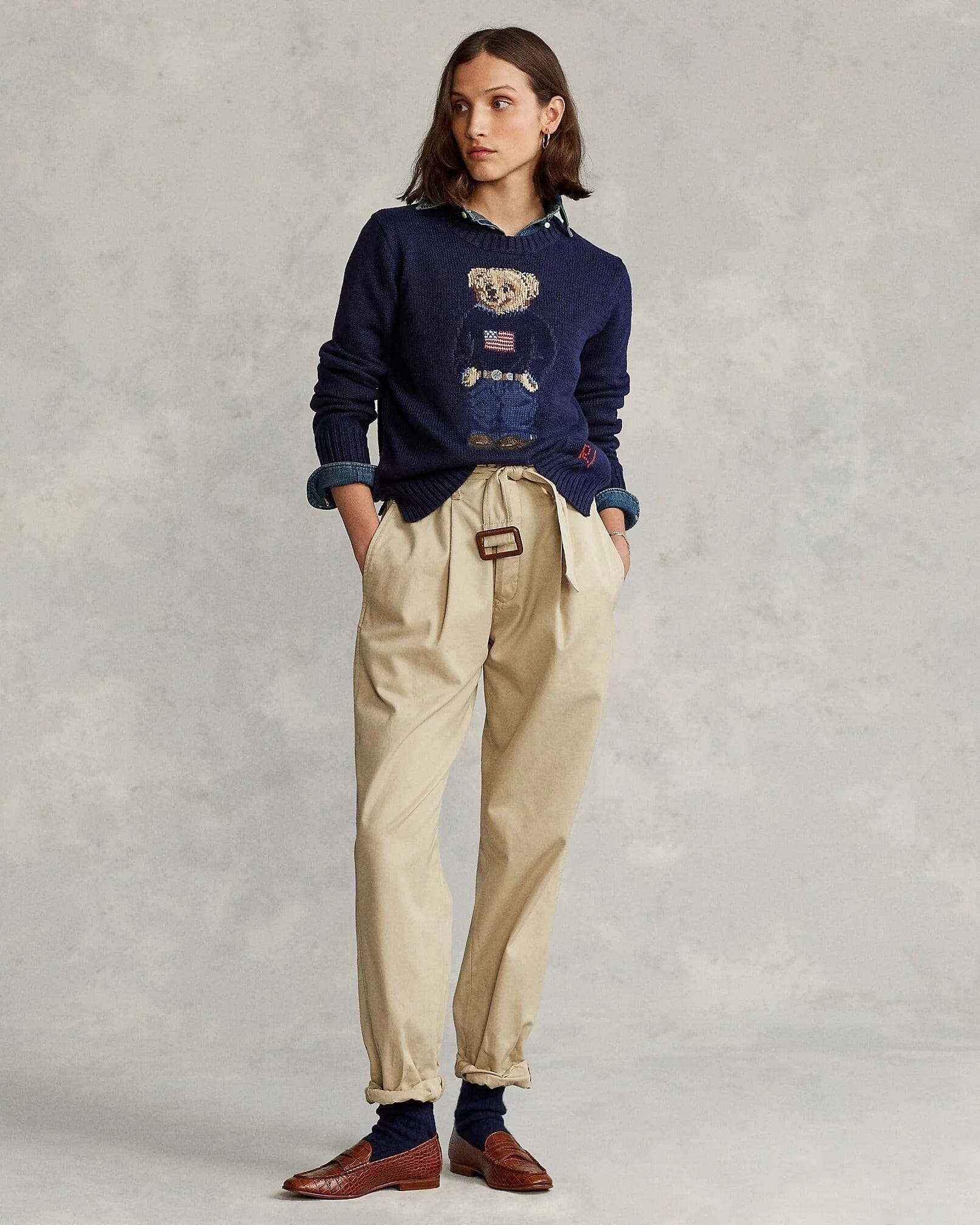 RL Sweater | Linen Crew Neck Ralph Lauren Luxvian
