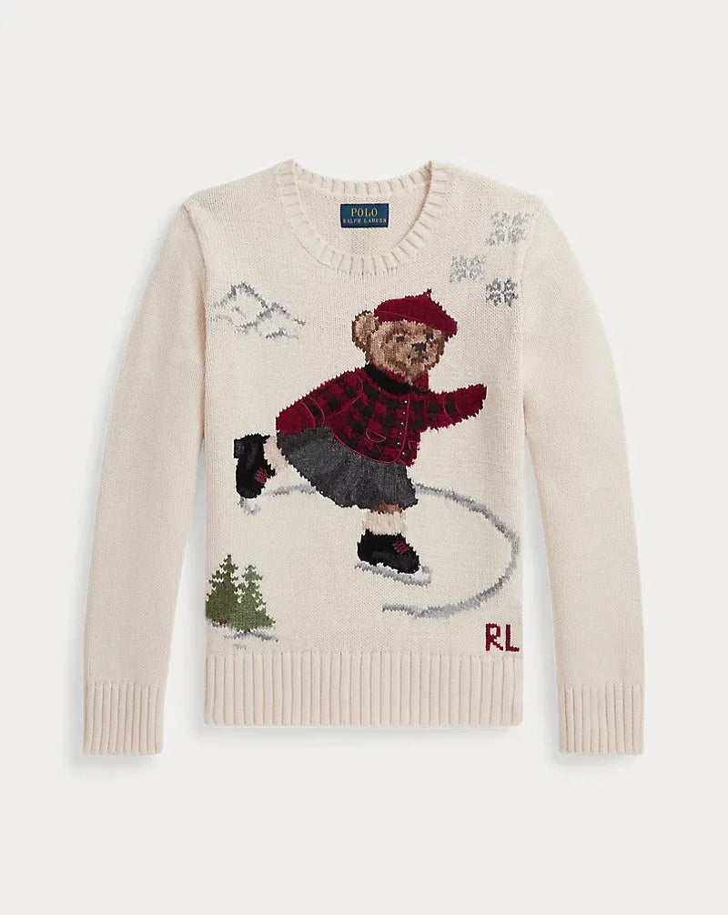 RL Sweater | Polo Bear Crewneck Sweater Ralph Lauren Luxvian
