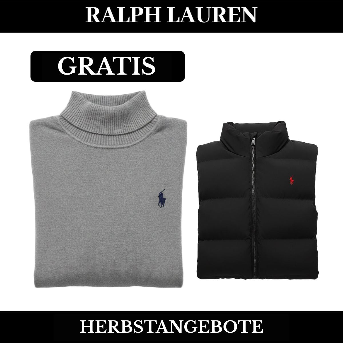 RL Weste + Gratis-Pullover (LAGERRĂUMUNG) Ralph Lauren Luxvian