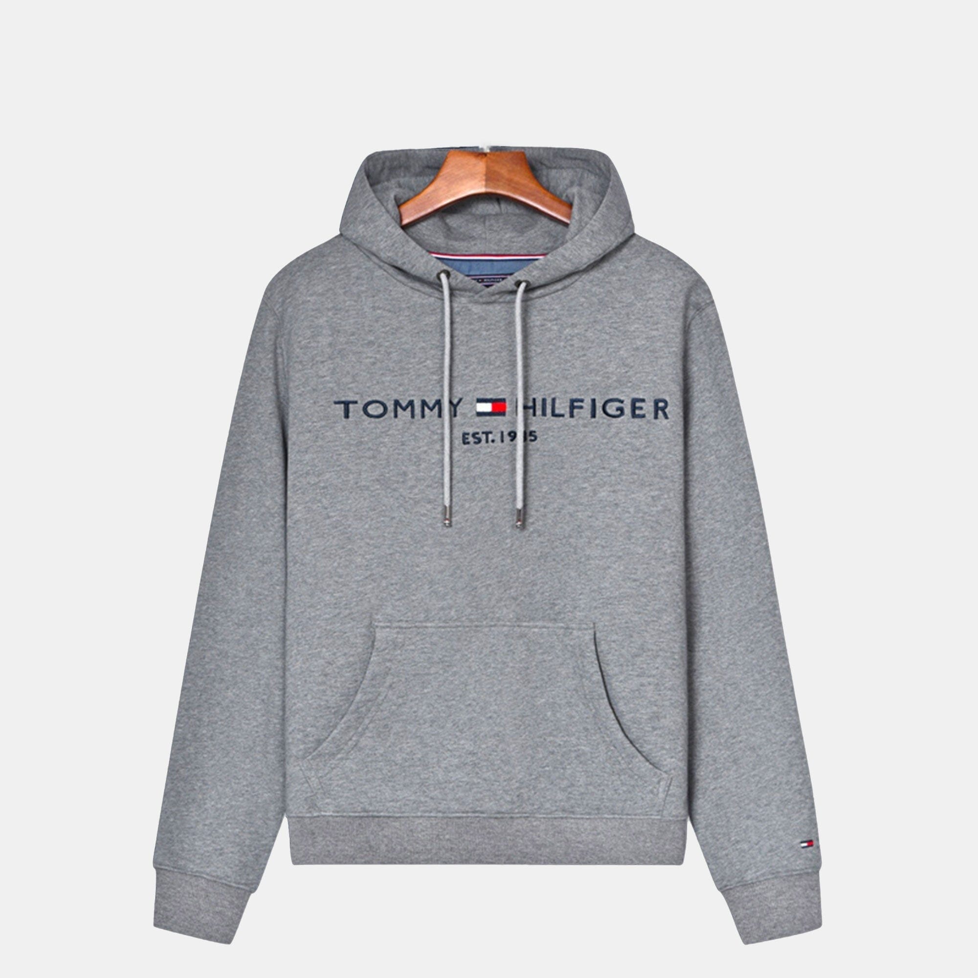 TH Premium Cotton Hoodie Tommy Hilfiger Luxvian Light gray S