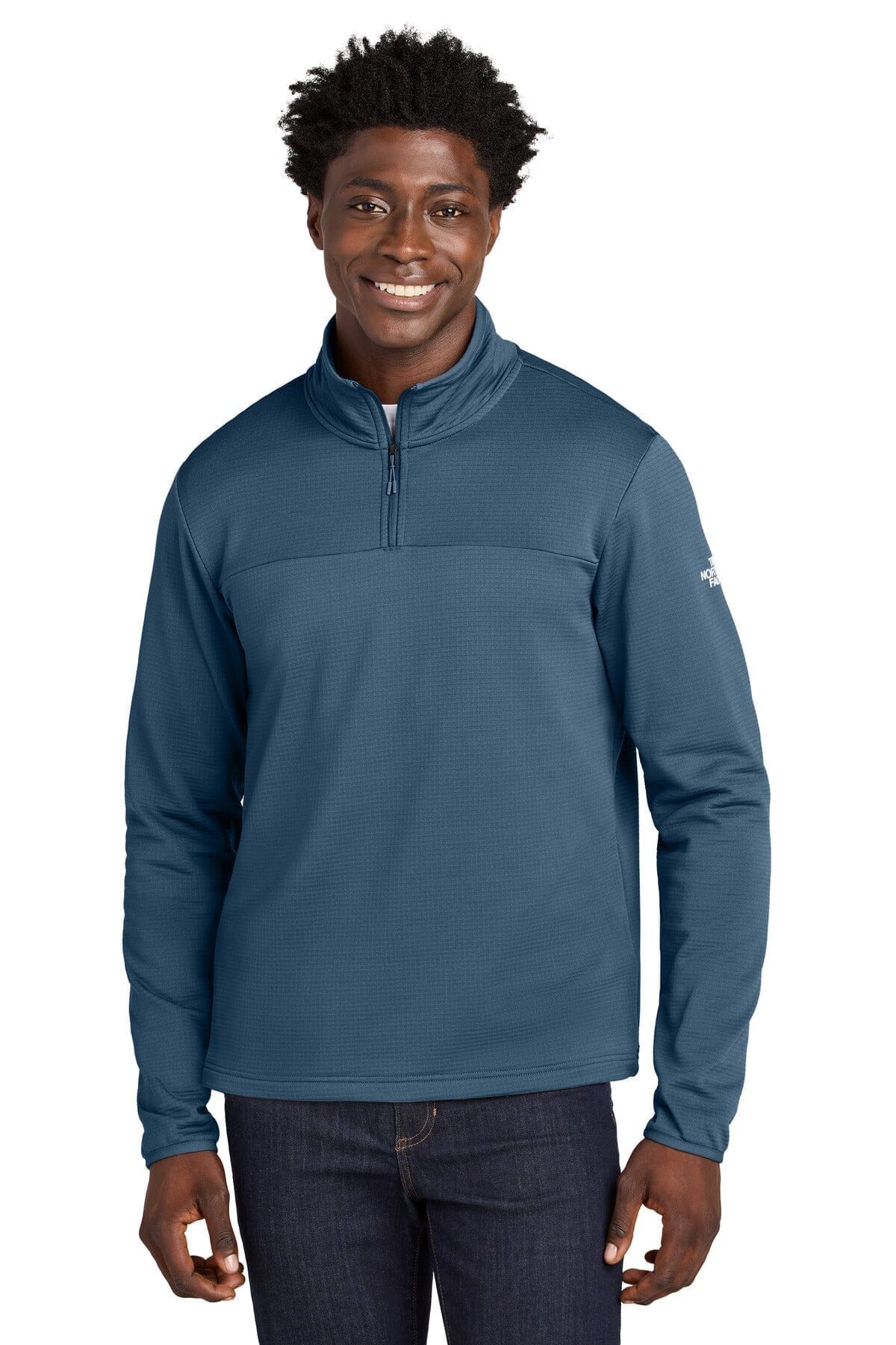 TNF Aim 1/4-Zip Fleece The North Face Luxvian Shady Blue S