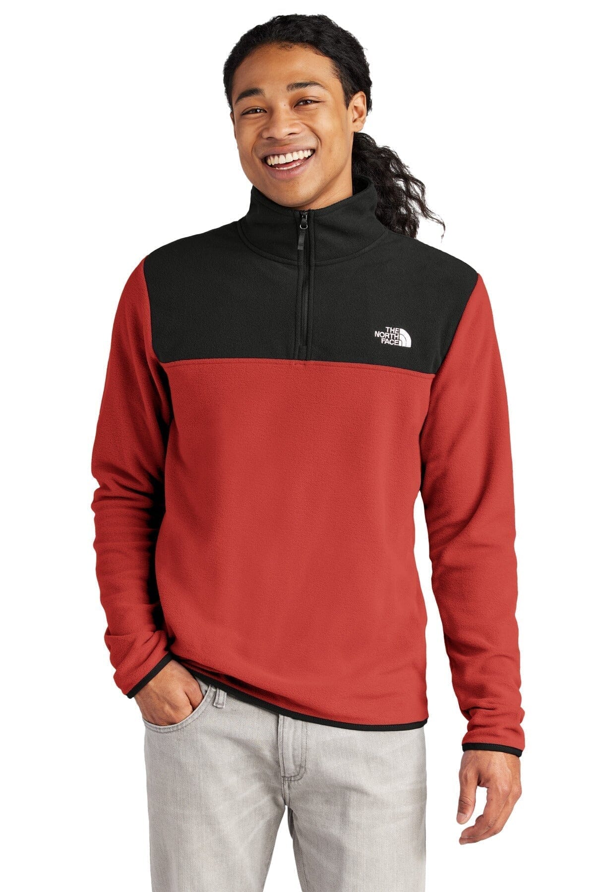 TNF Glacier 1/4-Zip Fleece The North Face Luxvian Rage Red/ TNF Black S