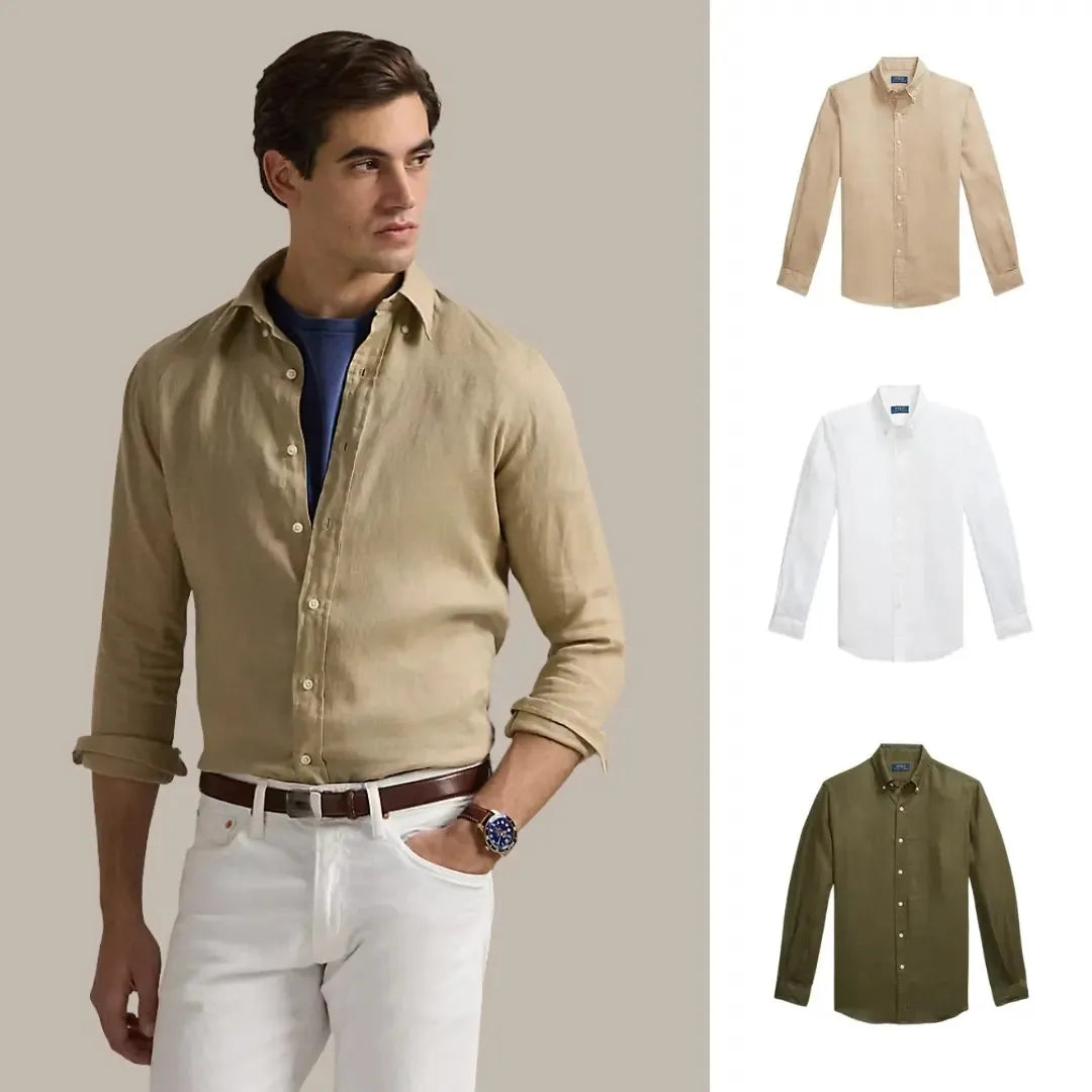 Kaufen Sie 1, erhalten Sie 3 – Klassisches Leinenhemd