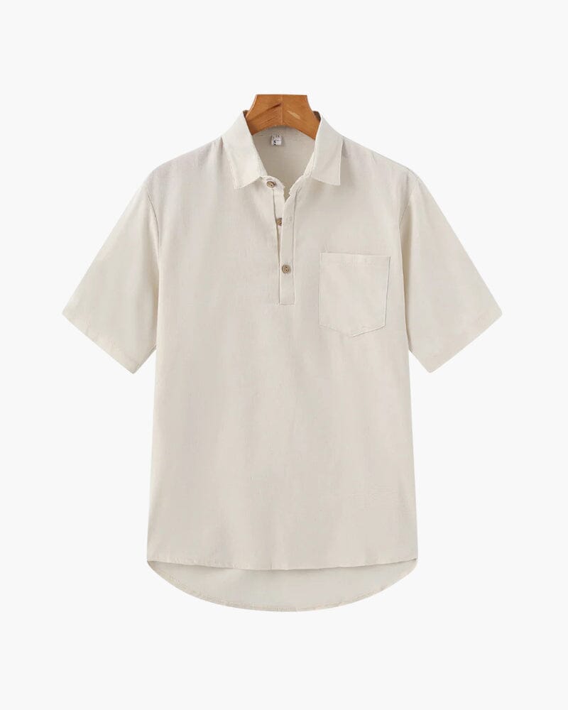 Casablanca - Leinen Polo Aurev Beige S 