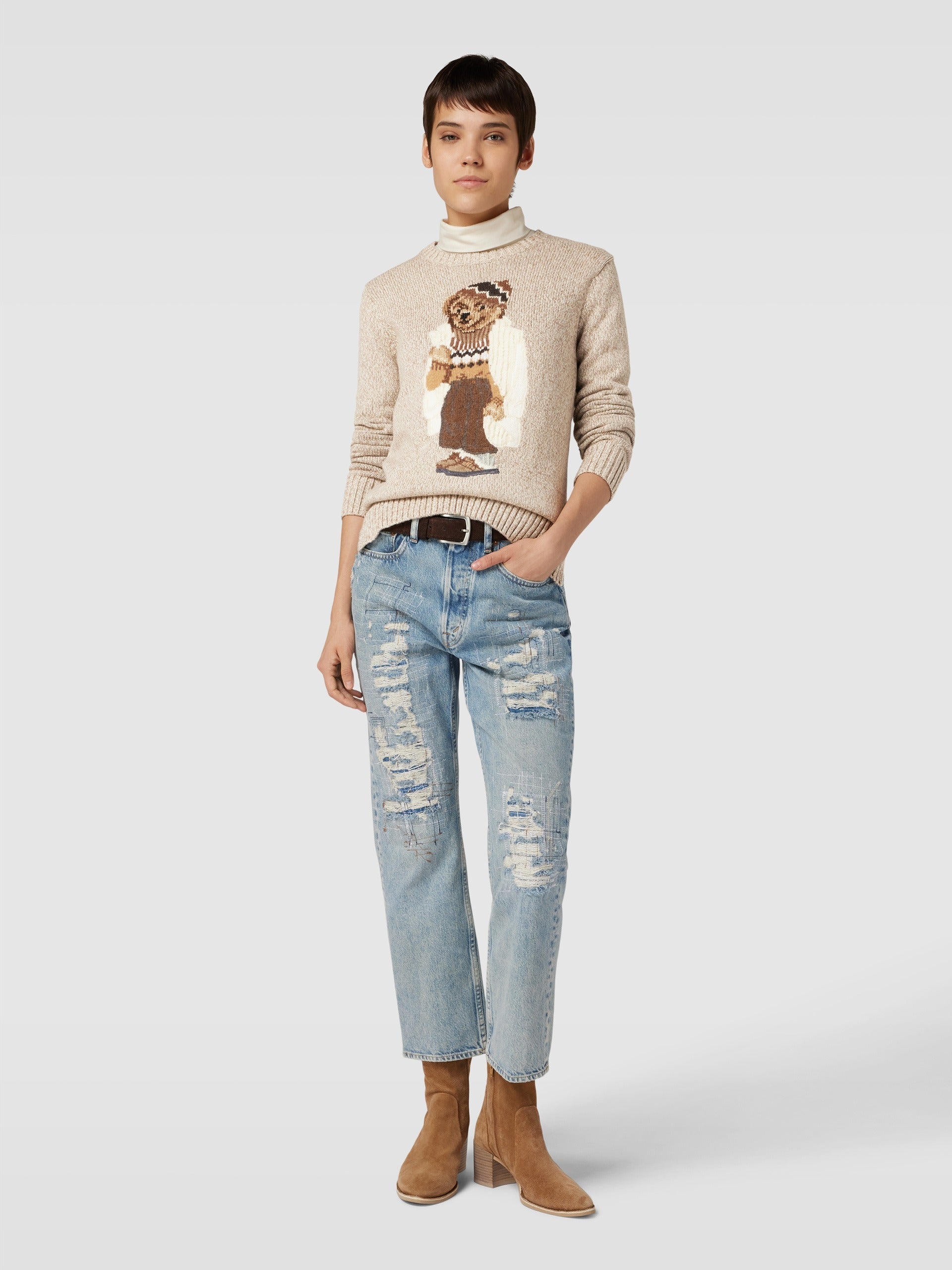 RL Sweater | Bear White Coat