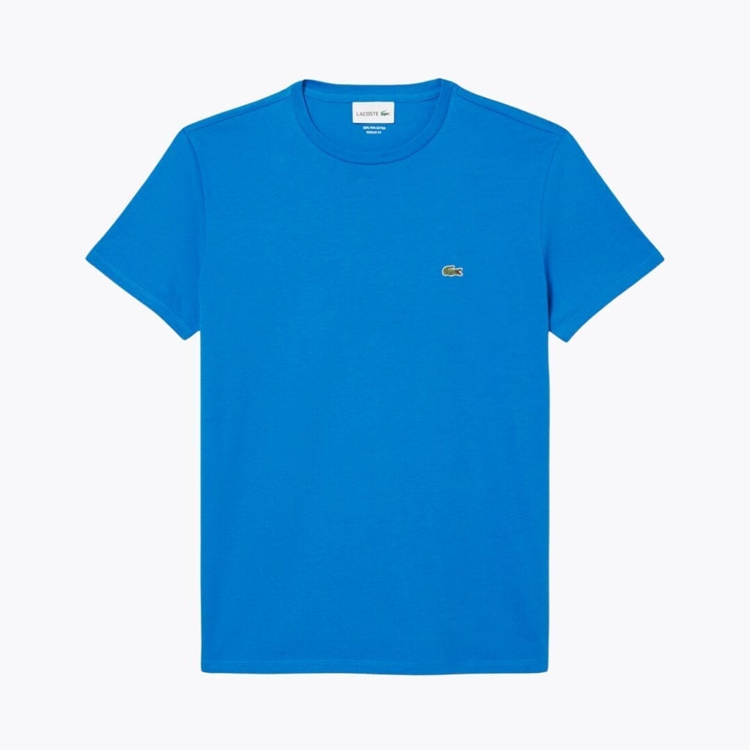 LC Cotton Pima T-shirt Lacoste Luxvian Denim blue S 