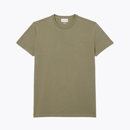 LC Cotton Pima T-shirt Lacoste Luxvian Khaki green S 