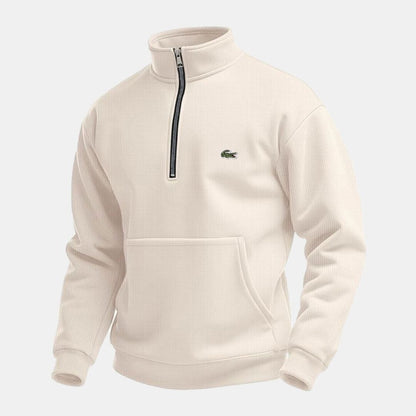 LC Half-Zip Sweatshirt (CLEARANCE) Lacoste Luxvian Beige S 