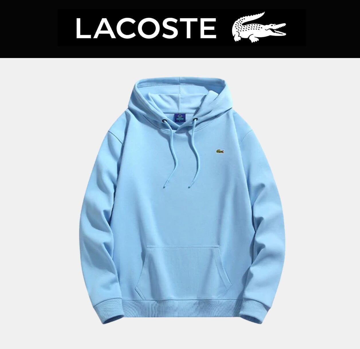 LC Men's Hoodie (Clearance) Lacoste Luxvian Sky blue S 