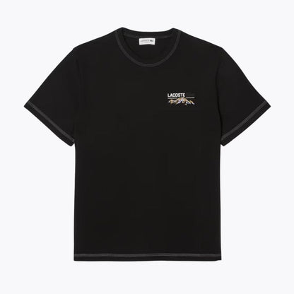 LC Multi Print Jersey T-shirt Lacoste Aurev Black S 