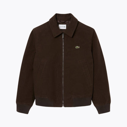 LC Padded Moleskin Jacket Lacoste Luxvian Brown S 