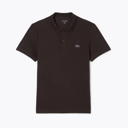 LC Regular Fit Cotton Blend Polo Shirt Lacoste Luxvian Brown S 