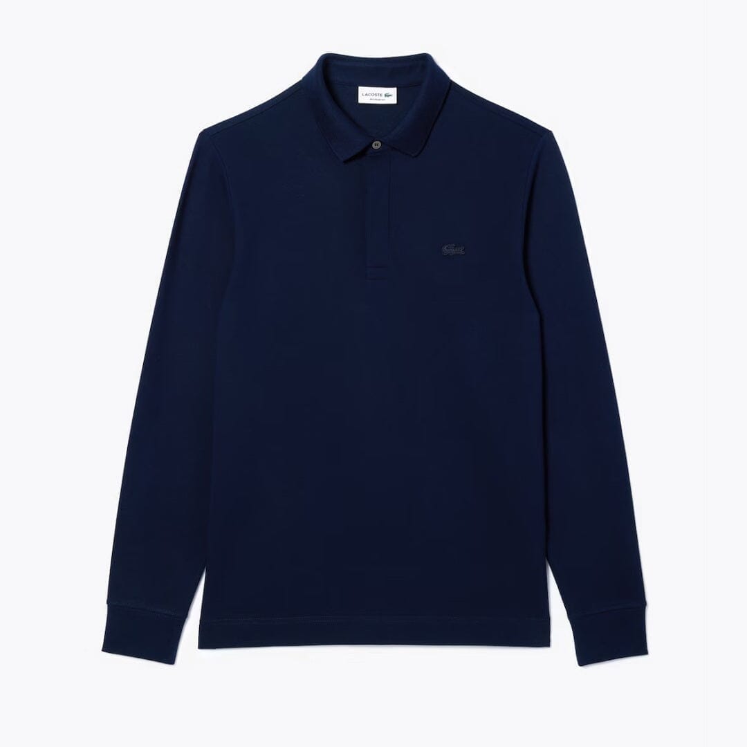 LC Regular Fit Paris Stretch Piqué Polo Shirt Lacoste Luxvian Midnight blue S 